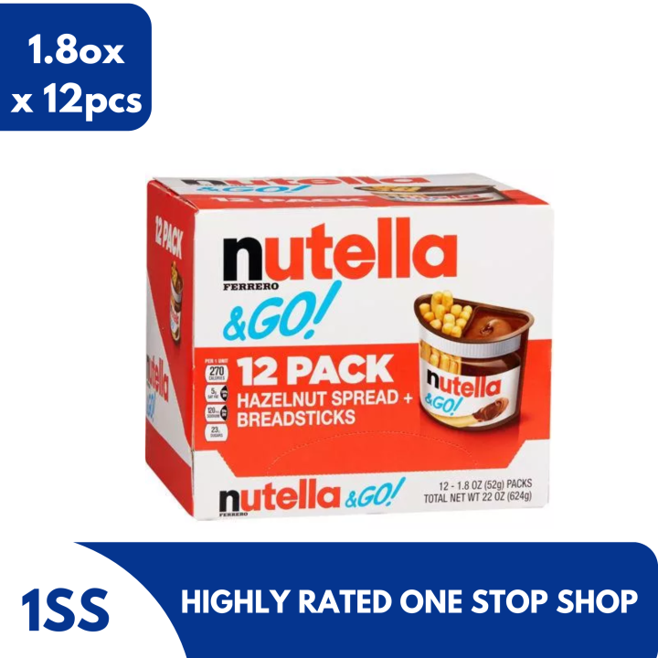 Nutella Go Breadsticks, 1.8oz Set of 12 Lazada PH