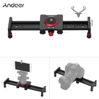 Andoer 30cm/12inch Aluminum Alloy Camera Track Slider Video Stabilizer Rail for DSLR Camera Camcorder DV Film Photography, Load up to 11Lbs