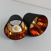 2PCS Modern Black Gold Color PVC Lampshades,Plastic Lampshade,E14 and Clip On,For Wall Lamp Ceiling Lamp Home Lampshade