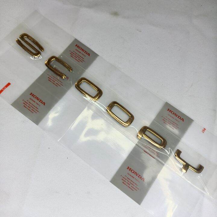emblem tulisan scoopy prestige terbaru gold tembaga 2022 kode part k2f
