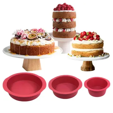 4/6/8 Inch Round Silicone Cake Mold Nonstick Cake Pan Tray