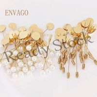 【hot sale】 ❣ B36 10pcs Gold / Metallic Silver Plated Alloy Copper Long Brooch Pin DIY Lapel Dress Jewelry Brooches Accessories