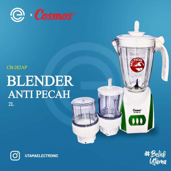 COSMOS Blender Plastik 2 Liter CB-282AP [ANTI PECAH] | Lazada Indonesia