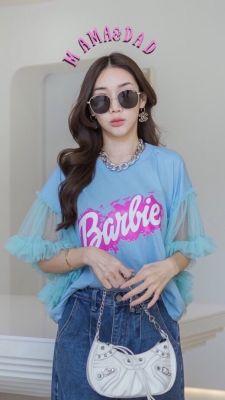 เสื้อคร็อปโอเวอร์ไซส์ ลายวินเทจสวยมาก ฟรีไซร์เหมาะสำหรับสาวอวบและสาวมินิ รอบอก42-48"