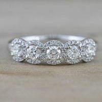 Exquisite and Brilliant 925 Sterling Silver Diamond Wedding Princess Ring Love Size 5-11