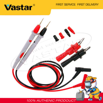 Vastarสายมัลติมิเตอร์ทดสอบความยาว110ซม.,สายมัลติมิเตอร์หัวปากกา + คลิป2ชิ้น