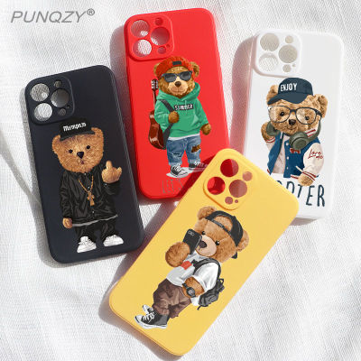 Funny Fashion sports bear Phone Case For iPhone 14 PRO 12 Pro Max 11 Pro XR XS MAX X 6s 8 7 Plus TPU Case for iphone 13 pro max