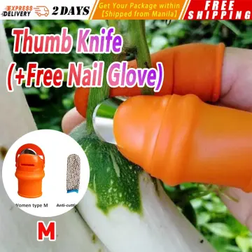 Silicone Thumb Knife Finger Protector Gears Cutting Vegetable Harvesting 