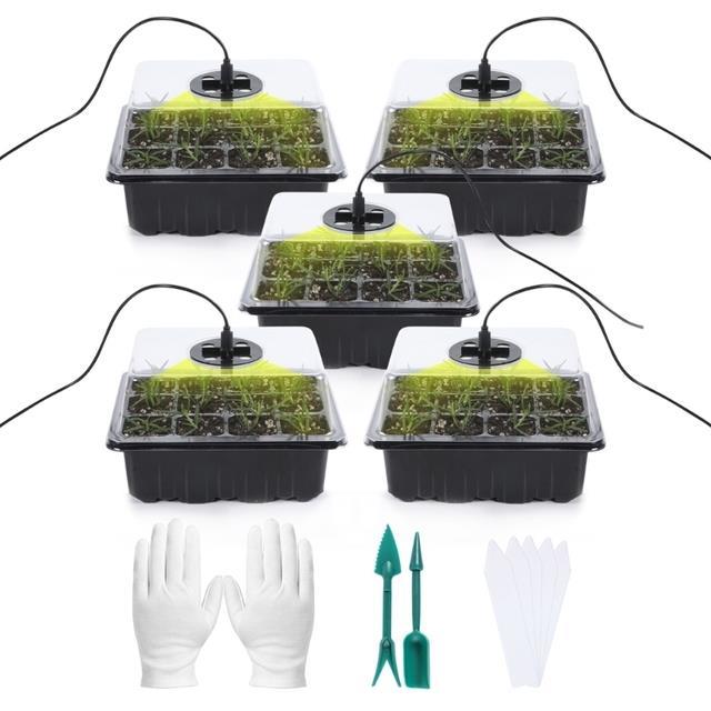 garden-seedling-trays-with-led-light-starter-grow-trays-nursery-pots