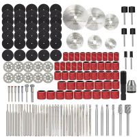 [HOT CHLXIWSHG 552] ชุดตัด147ชิ้นพร้อมใบเลื่อยตัดโลหะ BladeSanding BandDiamond Cutting Discrrotary Burr File For Dremel