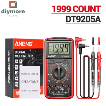 A830L 830 DT9205A 9205 LCD Digital Multimeter Meter DC AC Current