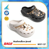 Baoji Collection บาโอจิ รองเท้าแตะ รองเท้าแบบสวม สำหรับผู้หญิง W Mashmallow Jewel B037-127 (840)