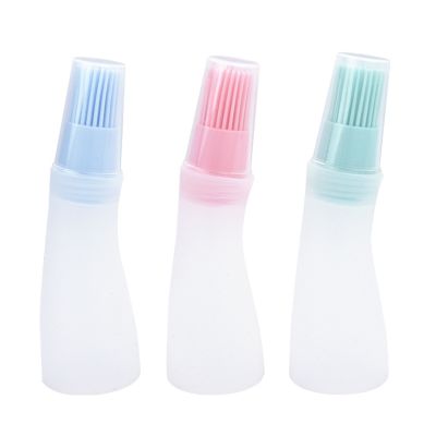 【CW】 Hot Sale 1PC Silicone Bottle with Brushes Pastry Baking BBQ Tools