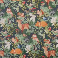 Small forest animal owl fox rabbit cotton fabric  for Sewing Quilting Accessories DIY Tablecloth decoration Pillowcase Material Exercise Bands