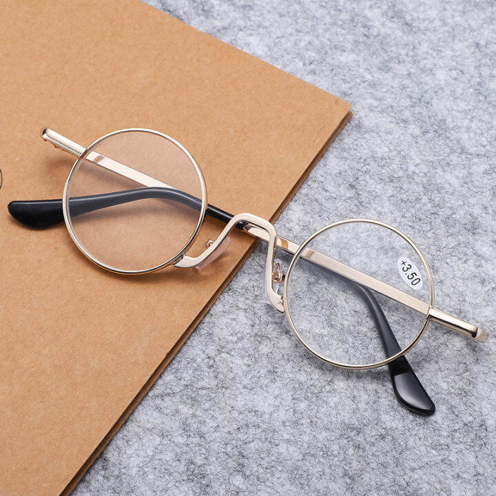 free-box-cloth-mens-business-retro-round-metal-full-frame-reading-glasses-anti-blue-light-reading-glasses-hd-anti-fatigue-hyperopia-glasses-for-men-100-150-200-250-300-350-400