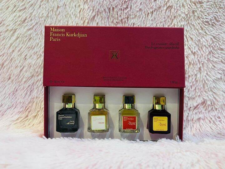 MFK Perfume Set of 4 Mini Size Bottle 30ml each Bottle Eau De Parfum