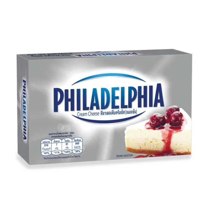 PHILADELPHIA CREAM CHEESEฟิลาเดลเฟีย ครีมชีส 250g (ไม่มีกล่องโฟมและ ...