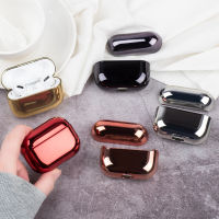 For Airpods Pro 2 Gen Case 2022 2nd Plain Color Electroplated PC Earphone Shell Headphone Cover For Airpods 3 Case Luxury Design