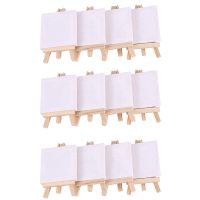 72Set Artists 5 Inch Mini Easel +3 Inch X3 Inch Mini Canvas Set Painting Craft DIY Drawing Small Table Easel Gift