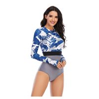 Surf Swimwear Women Rashguards Long Sleeves Swimsuit Bathing Suit Beach Wear Bodysuit Monokini