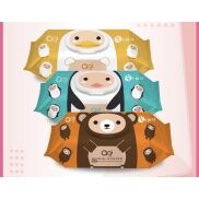 Combo 5 Khăn Ướt Agi Không Mùi 100 Tờ  Giao Màu Ngẫu Nhiên