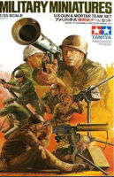 โมเดลฟิกเกอร์ทหาร U.S. Gun and Mortar Team Kit 1/35 Tamiya