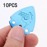 10Pcs 1.0mm Aluminium Alloy Metal Heavy Bass Guitar Picks Plectrum Playing Guitar Picks