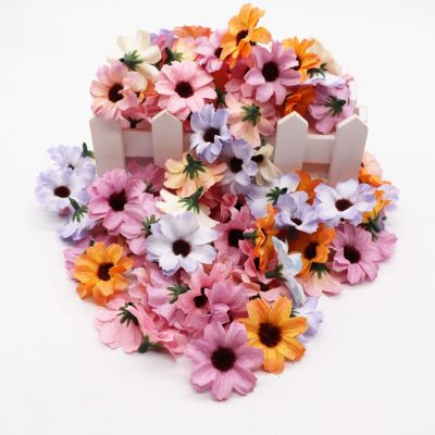 Artificial Flowers Daisies Sunflowers Sunflowers Daisies Wedding - 50pcs Silk Small - Aliexpress