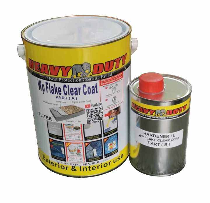 5L / Wp FLAKE CLEAR COAT ( WITH HARDENER ) FOR FLAKE COLOUR EPOXY / 5
