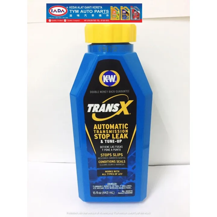 TRANSX® AUTOMATIC TRANSMISSION STOP LEAK & TUNEUP, 15 FL OZ 443 ml