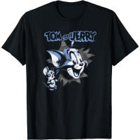 O now เสื้อยืดแขนสั้น ผ้าฝ้าย 100% พิมพ์ลาย Tom and Jerry Pop Out Distressed แฟชั่นสําหรับผู้ชาย และผู้หญิง SIZE:S-5XL