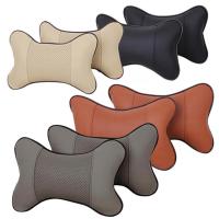 Headrest Hole-digging Neck Support Faux Leather Supplies Neck Auto Safety Pillow Car Accessories Car Pillow Car Products