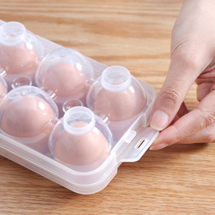 ตู้เย็นผู้ถือไข่ถาดใส่ช่องแช่แข็งตู้เก็บของกรณีกล่องพลาสติก