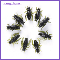 Wangzhansi เหยื่อการจำลองล่อจิ้งหรีดแมลงน้ำหนักเบาเหยื่อปลอมตกปลานิ่ม20ชิ้น