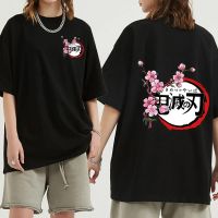 Demon Slayer Kimetsu No Yaiba Anime T Shirt Tanjirou Nezuko Shinobu Funny Print Ullzang Vintage Korean Graphic Tees