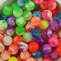 【YF】▥☢  20Pcs/lot Rubber 19mm Bouncy Balls Jumping Swirl Bouncing for Kids Games