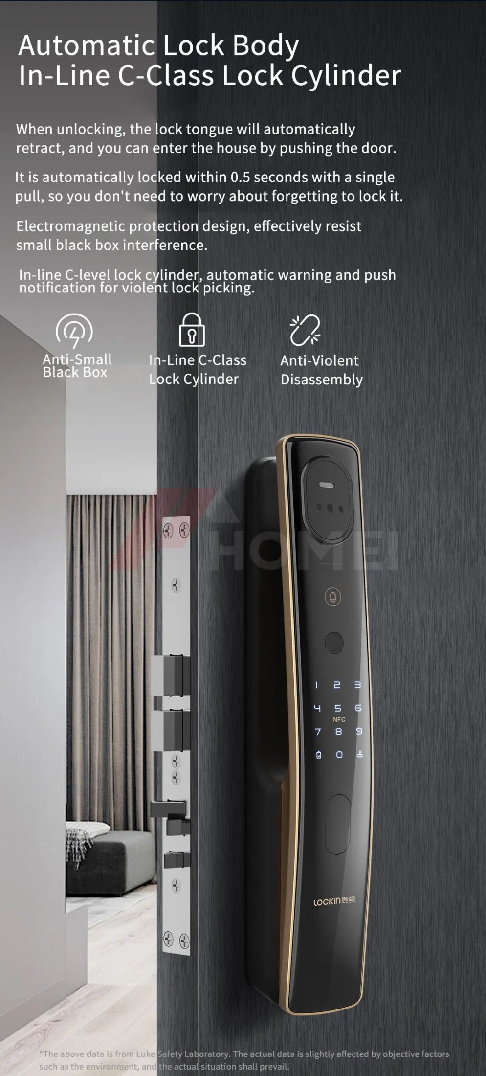 Khoá thông minh FaceID Xiaomi Lockin S50F - Bản Quốc Tế 19 BossLock Đà Nẵng Khóa thông minh, vân tay, thẻ từ, bluetooth cao cấp