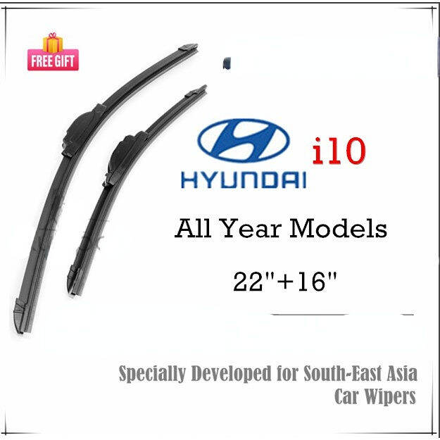Hyundai i10 Wiper Blade Set/Pair for All Year Model i 10 Car Window