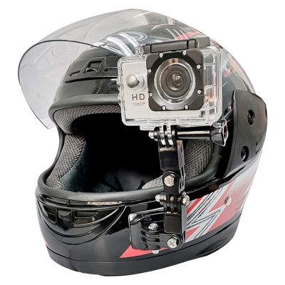 ”【；【-= Motorcycle Helmet Chin Mount Curved Adhesive Arm For Gopro Hero 9 8 7 6 5 4 Action Camera Accessories