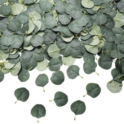100PCS Eucalyptus Leaves Wholesale Artificial Roses Flowers Home Decoration Wedding Christmas Wreath Material Cake Accessories Spine Supporters