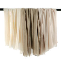 37 Color Plain Big Size Fringe Cotton Viscose Scarf Lady Warme Soft Shawls and Wraps Pashmina Stole Female Kerchief Muslim Hijab2023