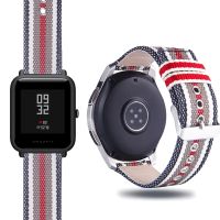 ~ สายหนังผ้าใบสำหรับ Huami Amazfit Bip Pace Youth