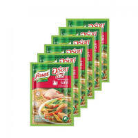 คนอร์อร่อยชัวร์ผงปรุงครบรส รสไก่ 70 กรัม แพ็ก 6 ชิ้น Knorr Aroy Sure All Seasoned Seasoning Powder Chicken Flavor 70 g. Pack of 6 pieces.