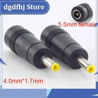 Dgdfhj Shop 5pcs 5.5*2.1mm Female To 4.0*1.7mm Male DC Power Plug Adapter Connector PC Cables Jack Notebook Laptop