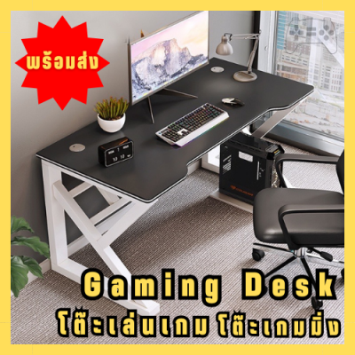 โต๊ะคอมพิวเตอร์ โต๊ะโนตบุ๊ค โต๊ะทำงาน โต๊ะเขียนหนังสือ โต๊ะอ่านหนังสือ โครงเหล็ก Gaming Desk พร้อมส่ง