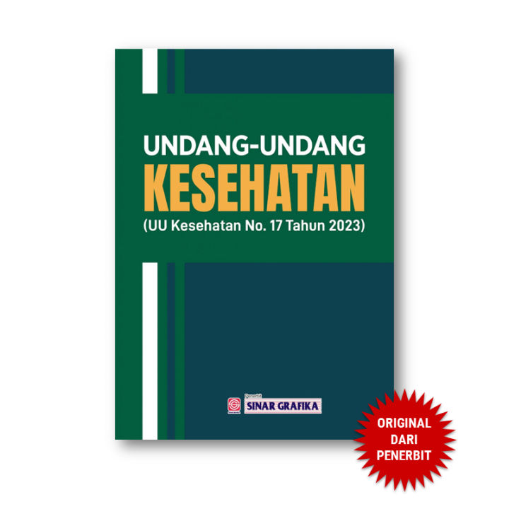 Undang Undang Kesehatan Uu No 17 Tahun 2023 Tentang Kesehatan Lazada Indonesia 7959