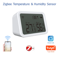 Smart Display Zigbee Temperature &amp; Humidity Sensor Home Comfort Works Tuya Smartlife