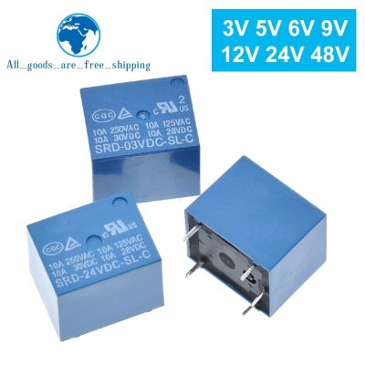 Relays SRD-03VDC-SL-C SRD-05VDC-SL-C SRD-06VDC-SL-C SRD-09VDC-SL-C SRD-12VDC-SL-C 3V 5V 6V 9V 12V 24V 48V 10A 250VAC 5PIN Nails  Screws Fasteners