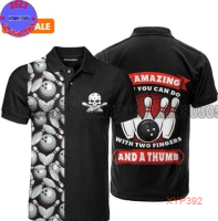 polo 2023 Bowling Love Sport shirt Shirt For Men&amp;women PL1036 (private chat free custom name&amp;logo) New polo shirt