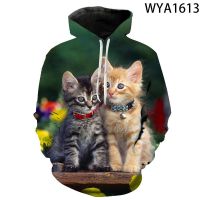 2023 style Spring And Fall New Hoodies Cat  Men Women ren 3D Printed Streetwear Sweatshirt Pullover Streetwear    Cool Tops，can be customization